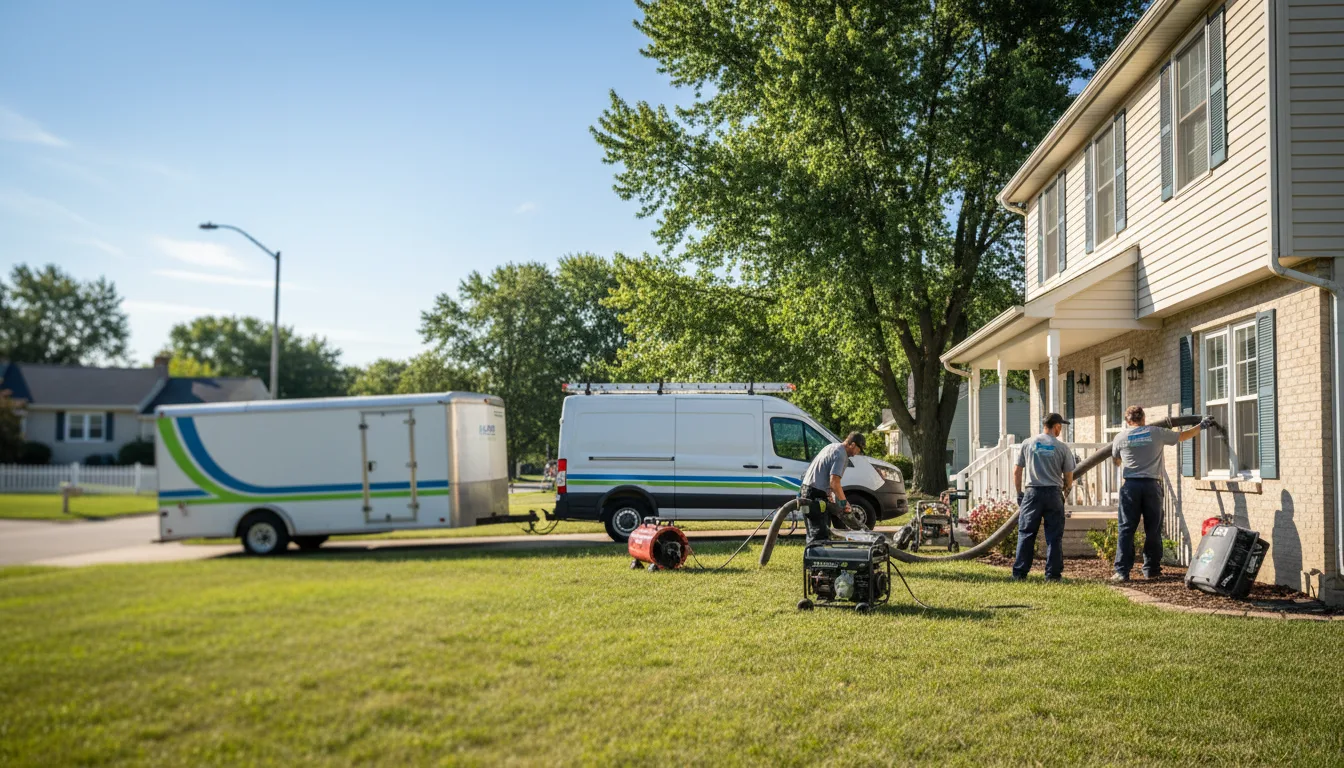 Flooded Basement Restoration And Cleanup With Repair in Channahon, IL near me